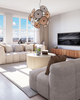 Lampa wisząca By Rydens Cappello 4202290-4002 czarny matowy/beżowy