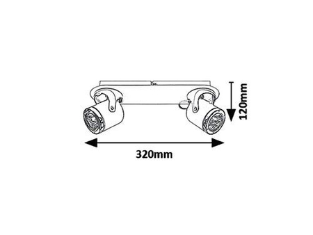 Oczko Rabalux April 5034 miętowy