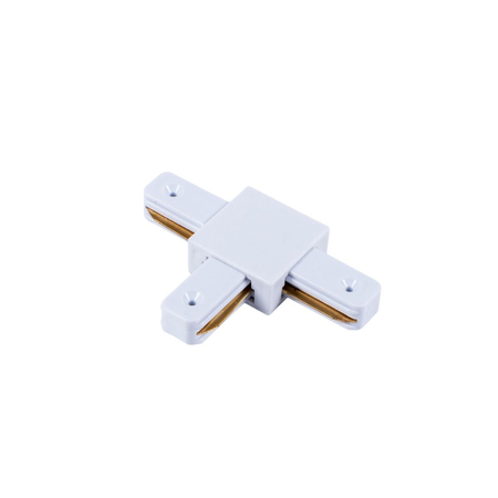 Łącznik Greenie do szyn 1-fazowych typ T kolor biały - LED