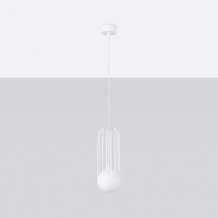 Sollux Lighting Lampa wisząca BRINA 1 biała SL.1331