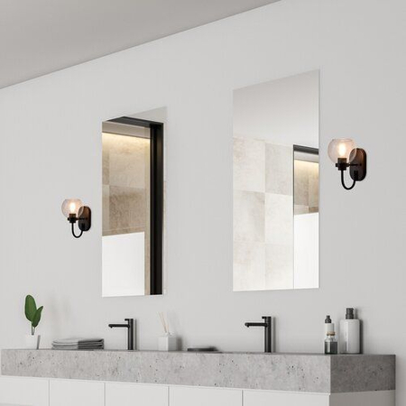 Lampa łazienkowa Rabalux Tirina 75005 czarny matowy