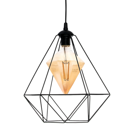 Milagro Lampa wisząca ALAMBRE BLACK 1xE27 4W żarówka w zestawie MLP4130 CZARNY