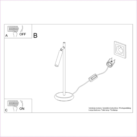 Sollux Lighting Lampa biurkowa PASTELO biała SL.1468