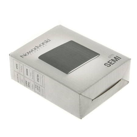 Oprawa oświetleniowa Nowodvorski 6775 SEMI IP54 kinkiet zewnętrzny 36 x 0,2W LED CREE