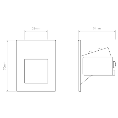 Oczko Astro Borgo 54 LED 2700K 1212033 Matowy Biały