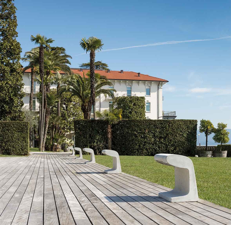 Zewnętrzna lampa podłogowa Nemo BBGLDW23 Borne Béton Grande