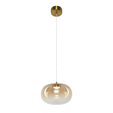 Milagro Lampa wisząca VASO 1 AMBER 4W ML1399 ZŁOTY