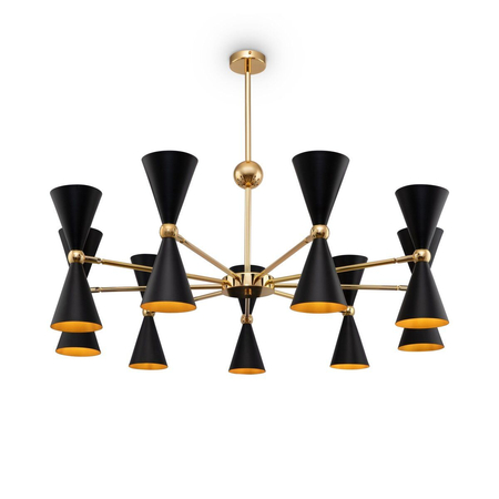 Lampa wisząca Maytoni Vesper MOD108PL-18GB Black with Gold