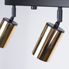 Sollux Lighting Plafon WINX 4L czarny/złoty SL.1387