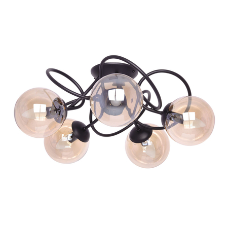 Lampa sufitowa FLORO Kaja K-5127 bursztynowy