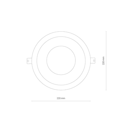 Lampa sufitowa Nowodvorski 8767 CL Kea LED 40W, 4000K