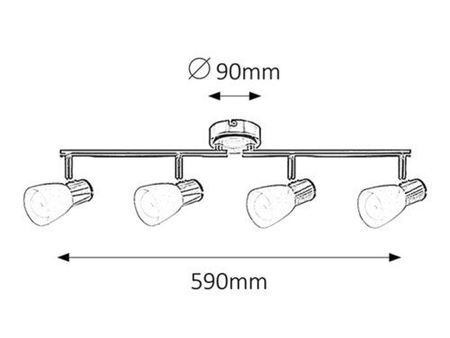 Oczko Rabalux Gavin 6489 chrom satyna