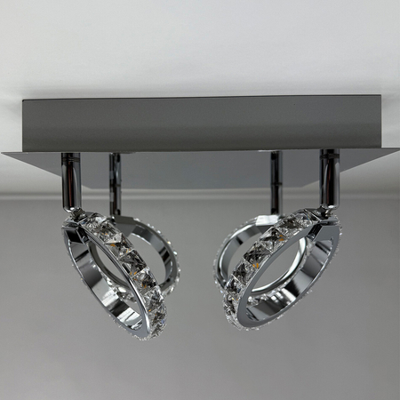 Light Prestige Plafon Carrara srebrny LED 3000K LP-1864/4C