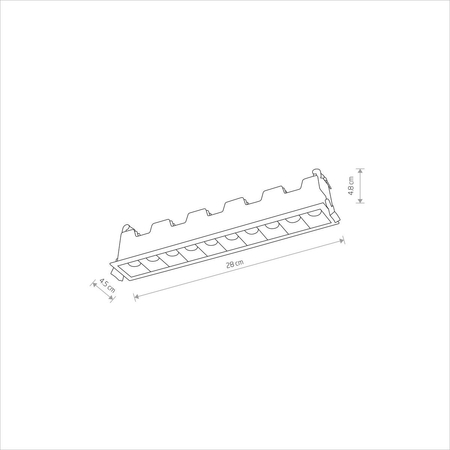 Oczko MINI LED RECESSED Nowodvorski 10046 biały