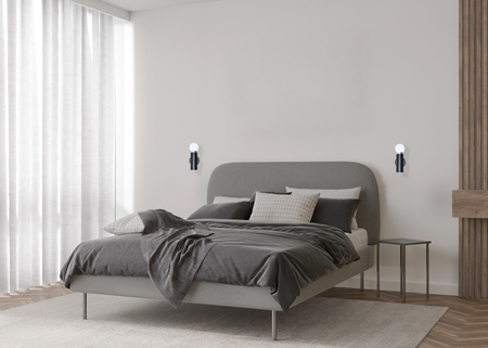 Kinkiet Italux Macera WL-33849-1-BK piaskowy czarny