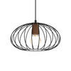 Milagro Lampa wisząca MERIDIANO 1xE27 MLP7959 Czarny / Brązowy