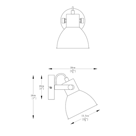 Kinkiet Zuma Line Delta A6004S-1 czarny