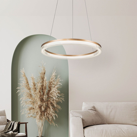 Lampa wisząca Midway Cristal duża triangle 1xLED LP-033/1P L GD Cristal Triangle