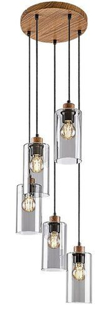 Lampa wisząca Rabalux Tanno 72125 dąb