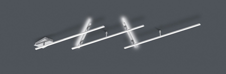 Lampa sufitowa Trio 674610507 srebrny