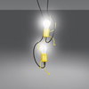 Lampa wisząca BOBI 2 YELLOW Emibig 536/2 żółty