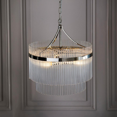 Lampa wisząca Endon Lighting Marietta 104113 nikiel