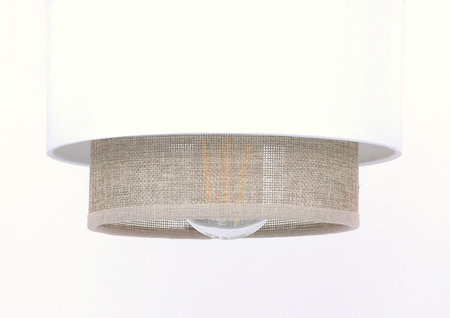 Kinkiet CEZAR Kaja K-5274 biały/beżowy