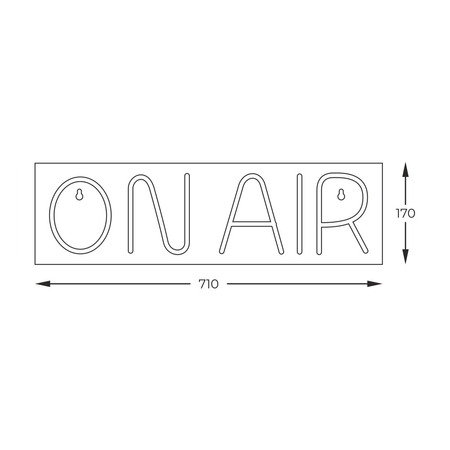 Kinkiet Zuma Line FM-WN46 NEON ON AIR LED .