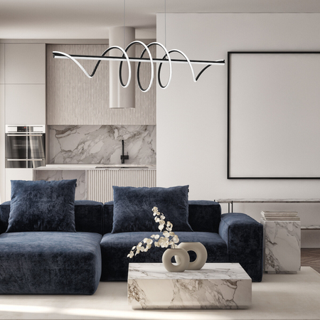 Milagro LAMPA WISZĄCA TWIST BLACK 90W LED ML8608 CZARNA