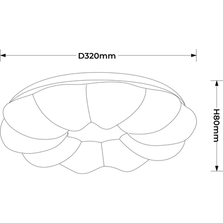 Light Prestige Plafon Ariva 33 cm biały LED 4000K LP-8321/1C-33 WH