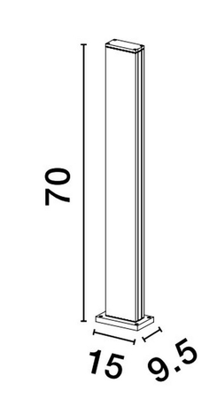 Lampa zewnętrzna Luces Exclusivas ACATAN - czarny LE73501
