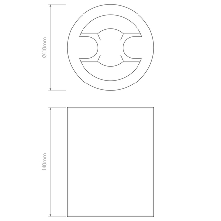 Spot Astro Osca Round 140 1252003 Gips