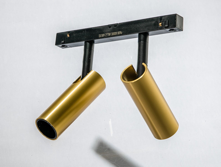 Lampa szynowa magnetyczna 2x7W Azzardo NIKO AZ4588 czarny/złoty