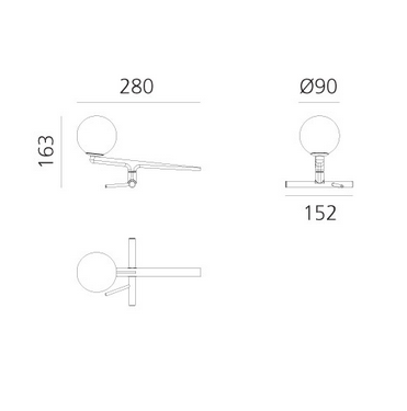 Lampa stołowa Artemide 1101010A Yanzi