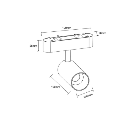 Light Prestige Reflektor Magnetic Slim Veltra 10W LED 3000K biały LP-606-MAG SLIM 10W 3WH