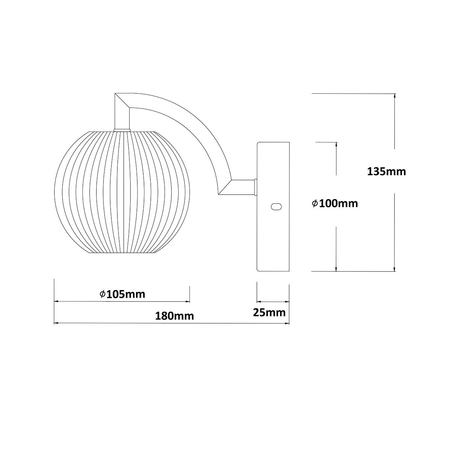 Light Prestige Kinkiet Brillant złoty LED CCT LP-3303/1W GD