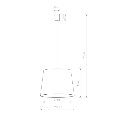 Lampa wisząca Nowodvorski 8442 CONE M WHITE