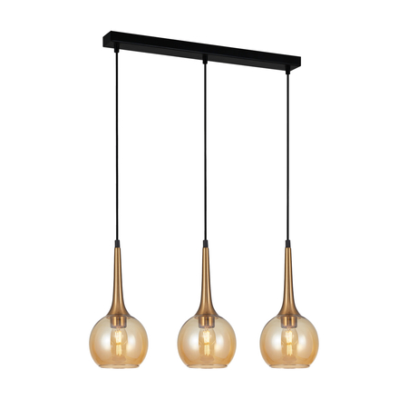 Lampa wisząca Italux PND-42361-3-BRO-AMB Brąz antyczny