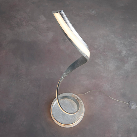 Endon Lighting Lampa podłogowa 95843 biały/srebrny