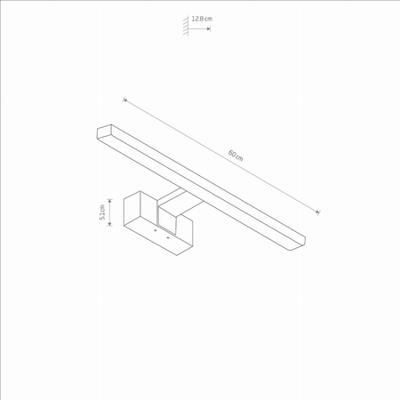 Kinkiet CEZANNE LED M Nowodvorski 10681 chrom