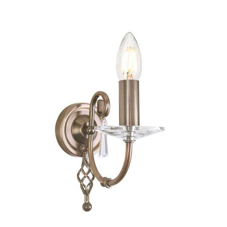 Kinkiet Elstead Lighting Aegean mosiądz AG1-AGED-BRASS