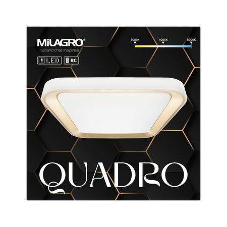 Milagro Plafon QUADRO GOLD 66W ML7933 ZŁOTY