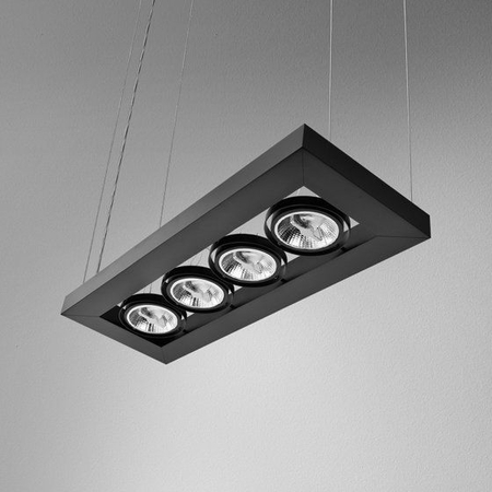 Lampa wisząca AQForm Cadva 111 x 4 Czarny Struktura