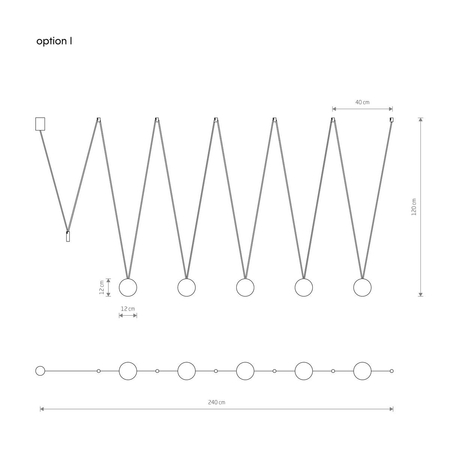 Lampa wisząca SLING V Nowodvorski 10355 czarny