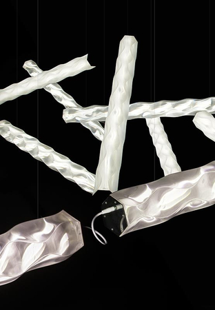 Lampa wisząca Slamp HUGO ARCHITECTURAL SYSTEM 3 - PRISMA HUGSSS3PRS01TAR000EU przezroczysty