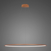 Lampa wisząca Ledowe Okręgi No.1 120cm 3k miedziana ściemnialna