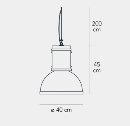 Lampa wisząca Fontana Arte F500090200ALNE Lampara