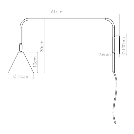Sollux Lighting Kinkiet NOX złoty SL.1698