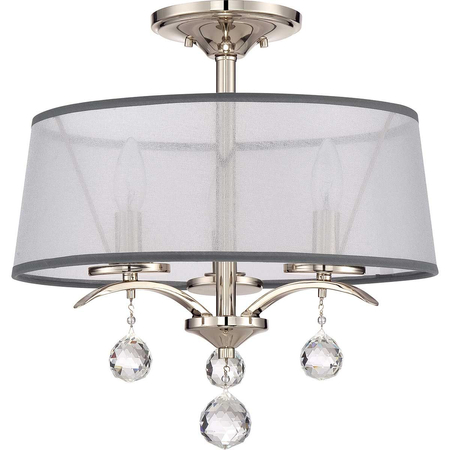 Lampa sufitowa Elstead Lighting Whitney srebrny QZ-WHITNEY-SF