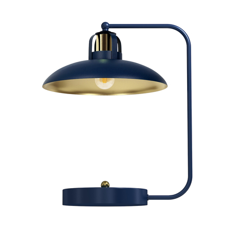 Milagro Lampka biurkowa FELIX NAVY BLUE/GOLD 1xE27 MLP7716 GRANATOWY / ZŁOTY